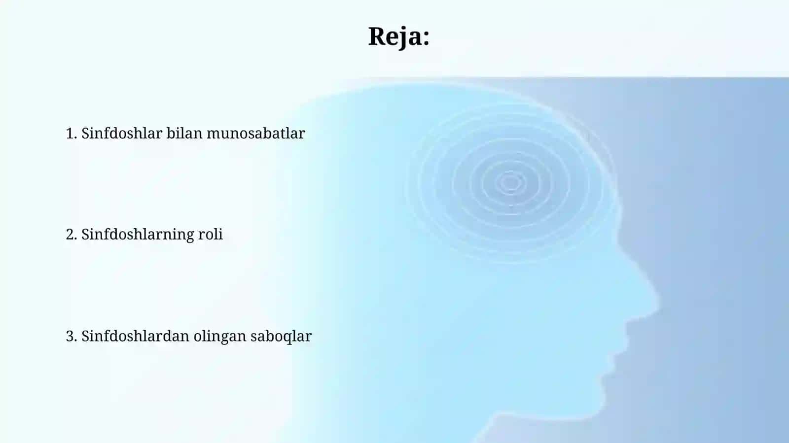 Sinfdoshlar bilan munosabatlar 2