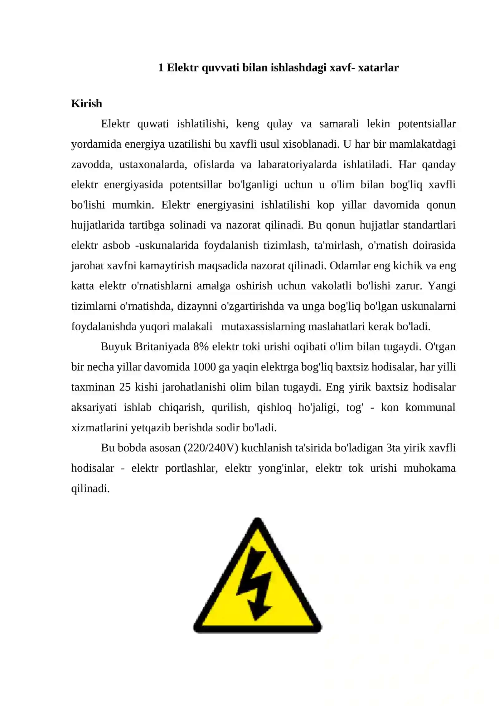 Elektr xavfsizligi 2
