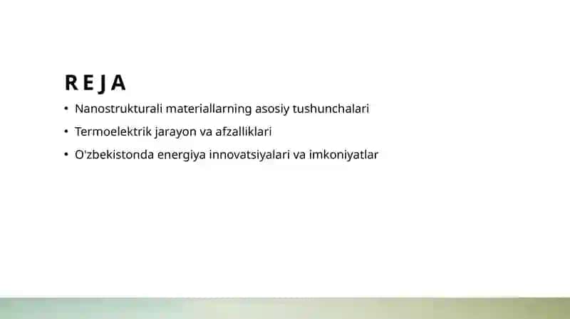 Nanostrukturali termo elektrik materiallar 2