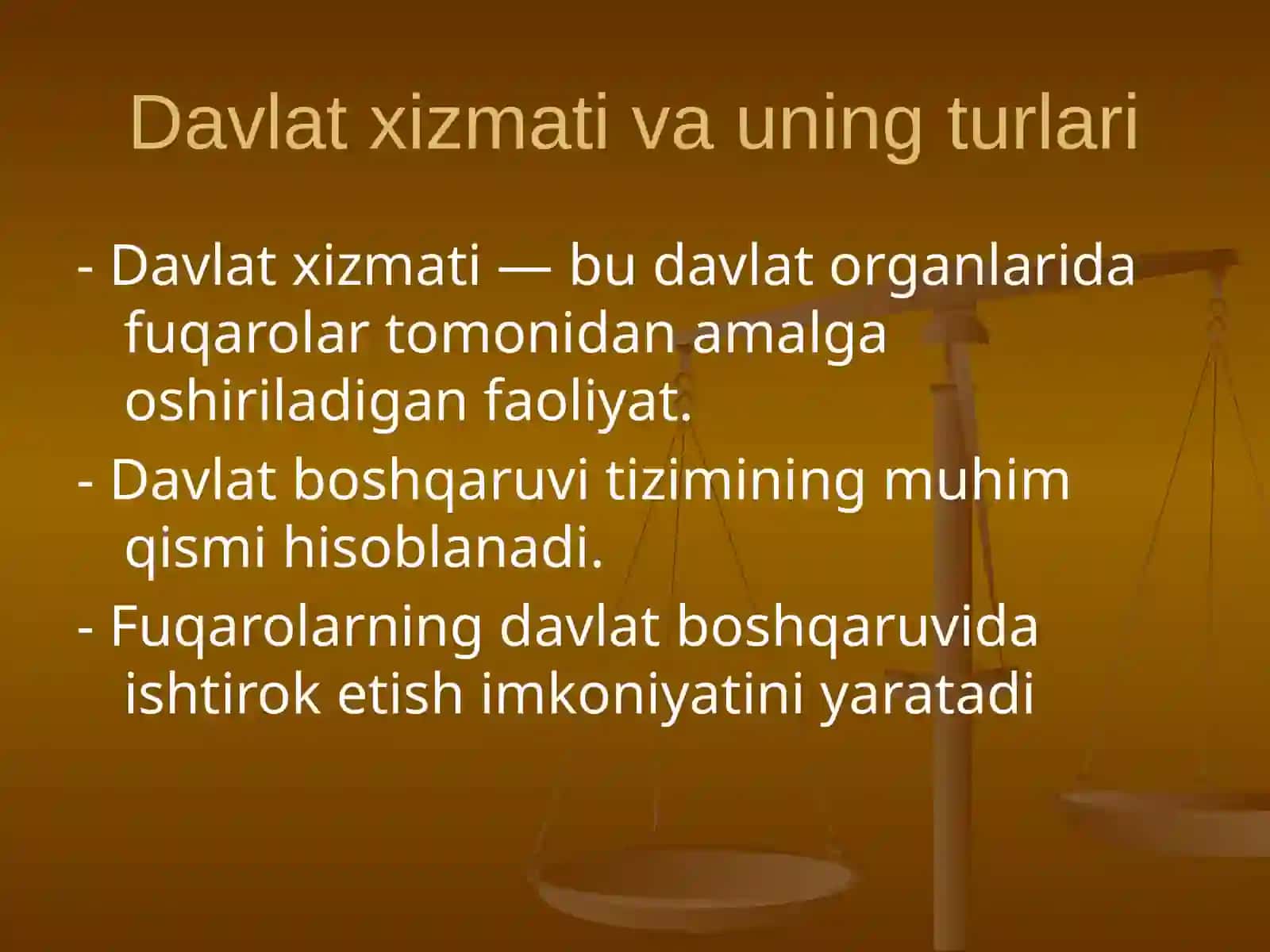Davlat xizmati va uning turlari 2