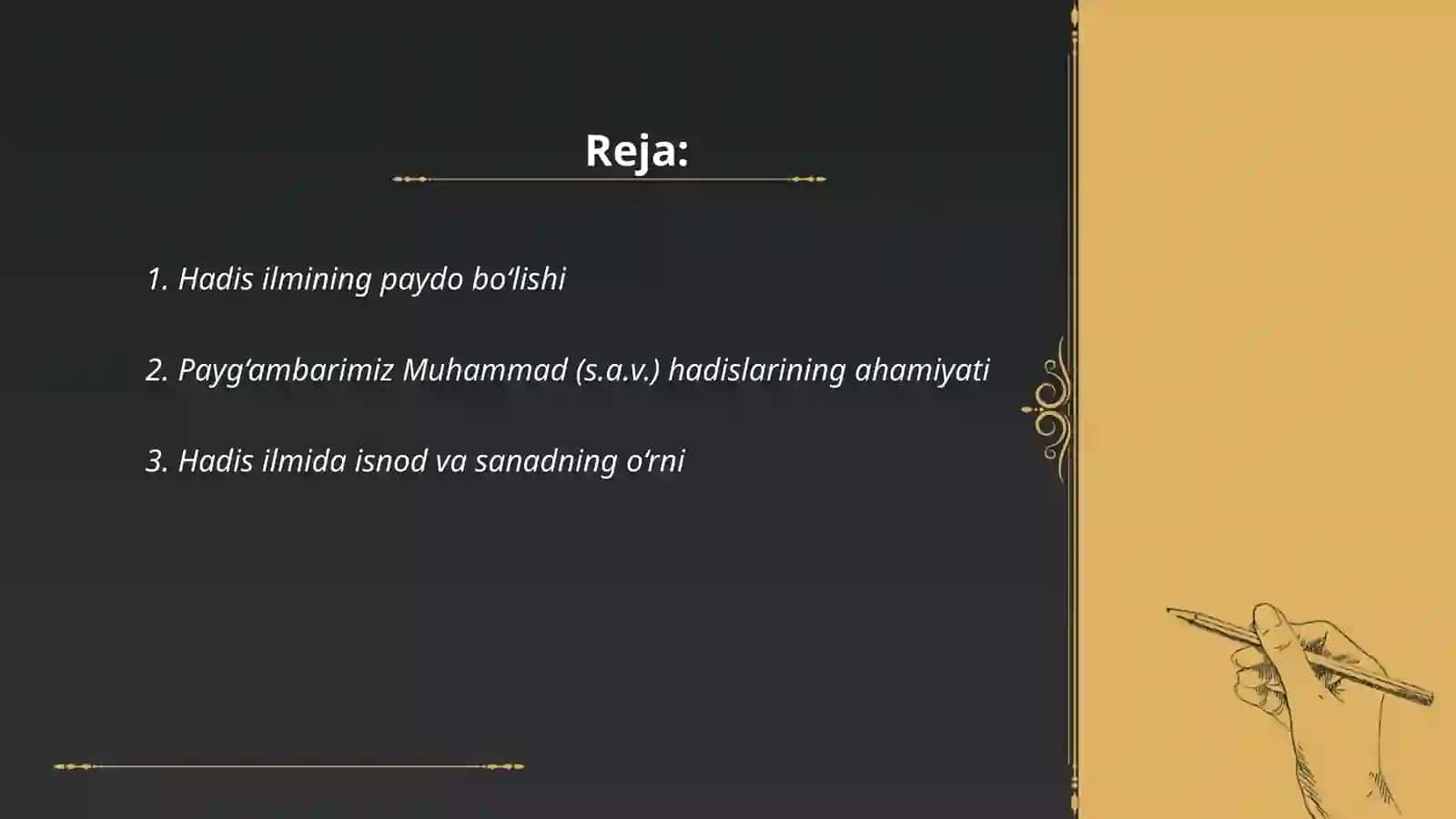 Hadis ilmi va uning tarbiyaviy ahamiyati 2