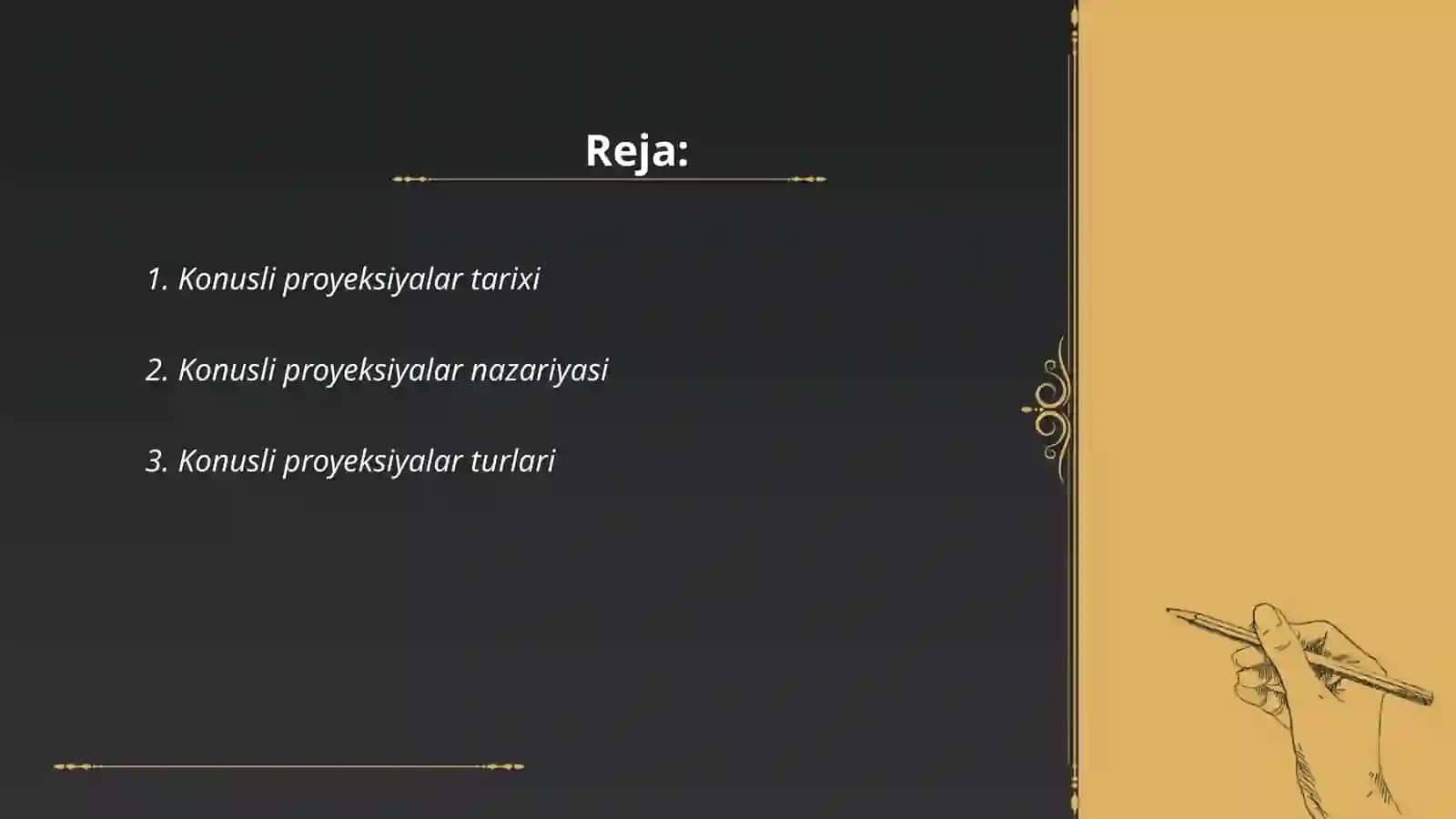 Konusli proyeksiyalar 2