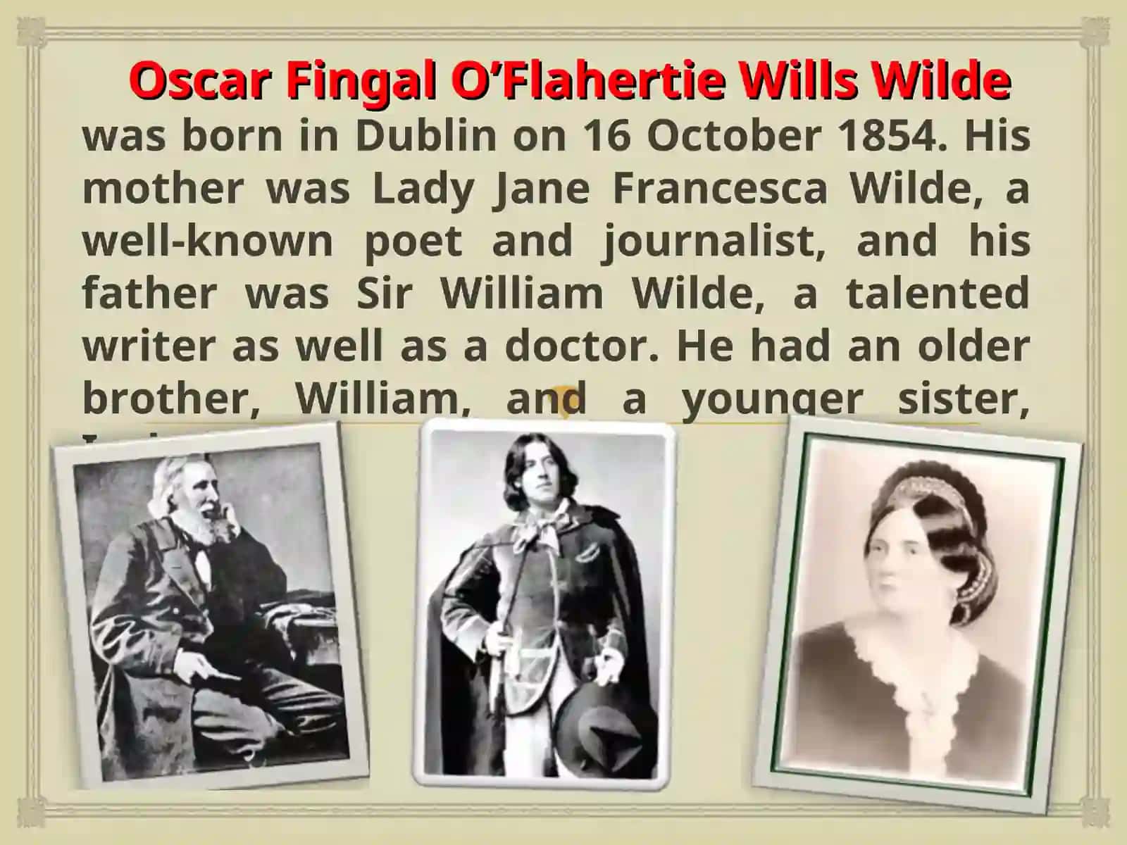 Oscar Fingal O’Flahertie Wills Wilde 2