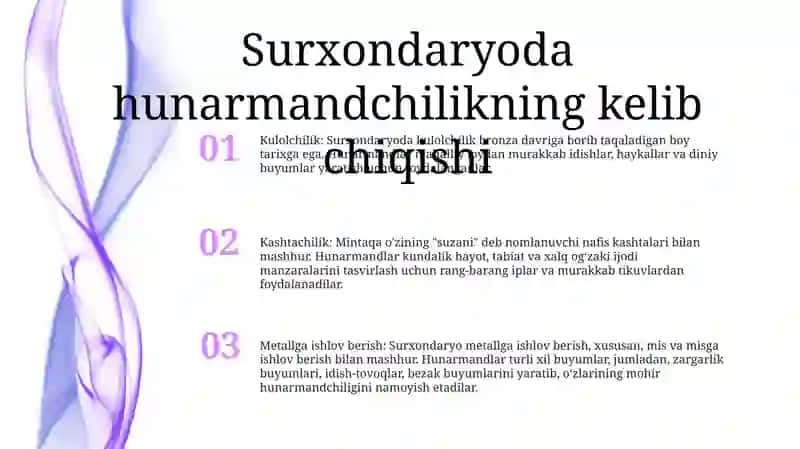 Surxondaryo Viloyatida Hunarmandchilik Tarixdan Rasmlar 2