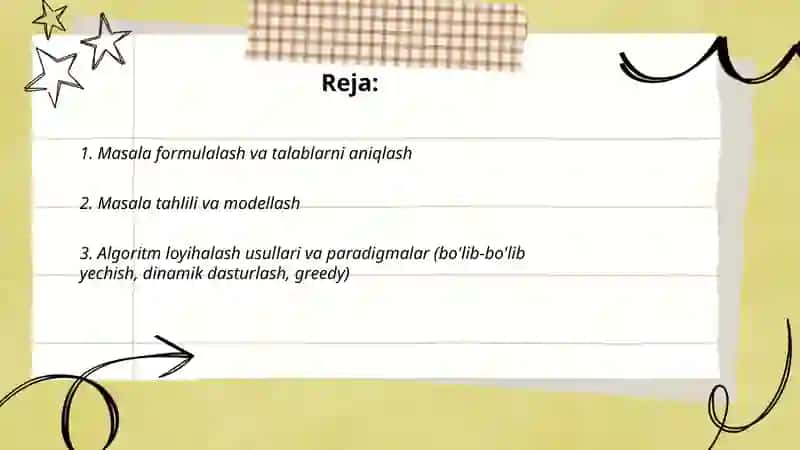 Kompyuter masalalarini yechish texnalogiyalari 2