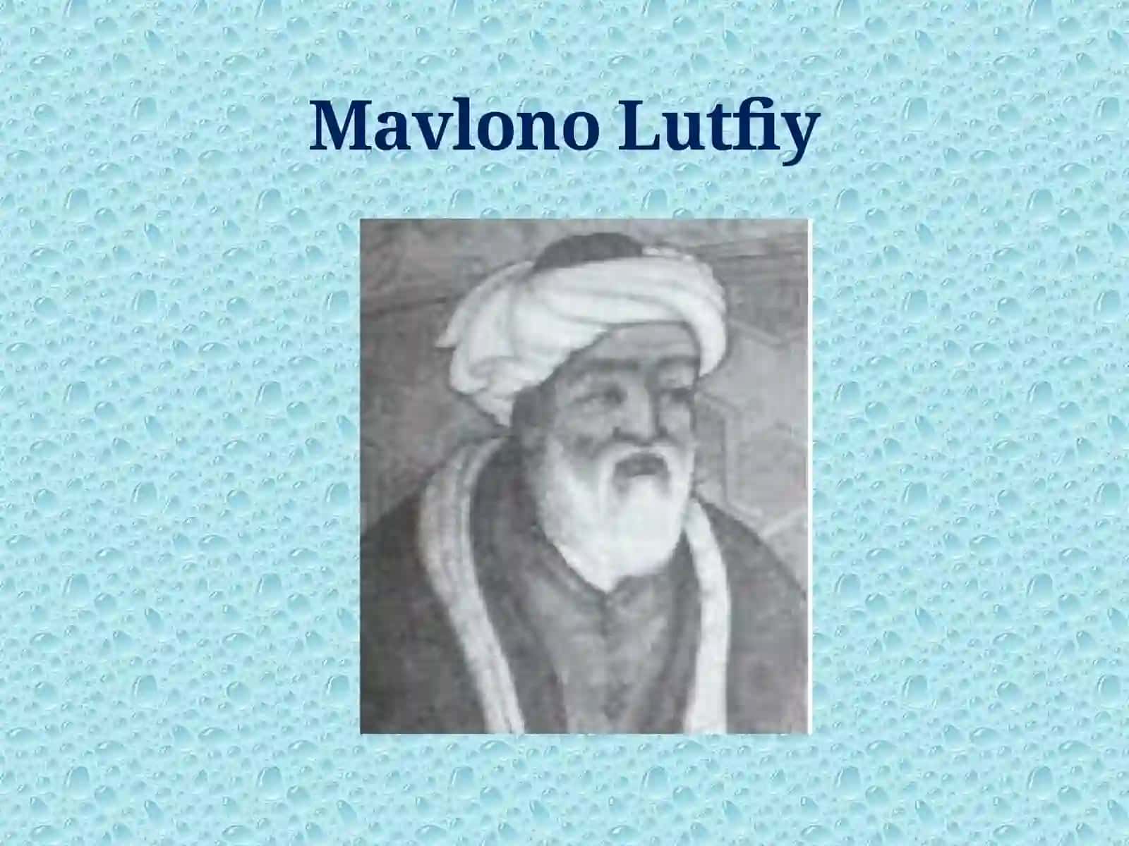 8-sinf Adabiyot fanidan Mavlono Lutfiy mavzuda dars taqdimoti 2