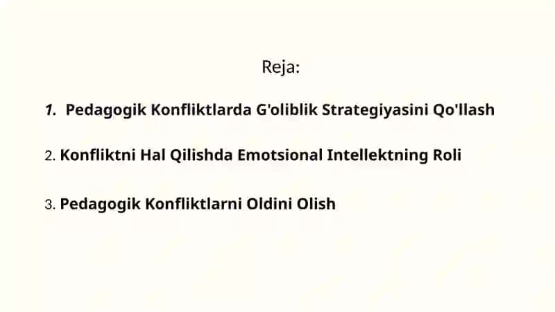 Pedagogik Konfliktlarni Hal Qilish: Meditatsiya va G'oliblik Strategiyasi 2