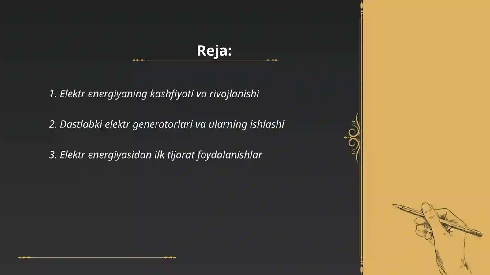 Elektr energiya tarixi va kelajagi 2