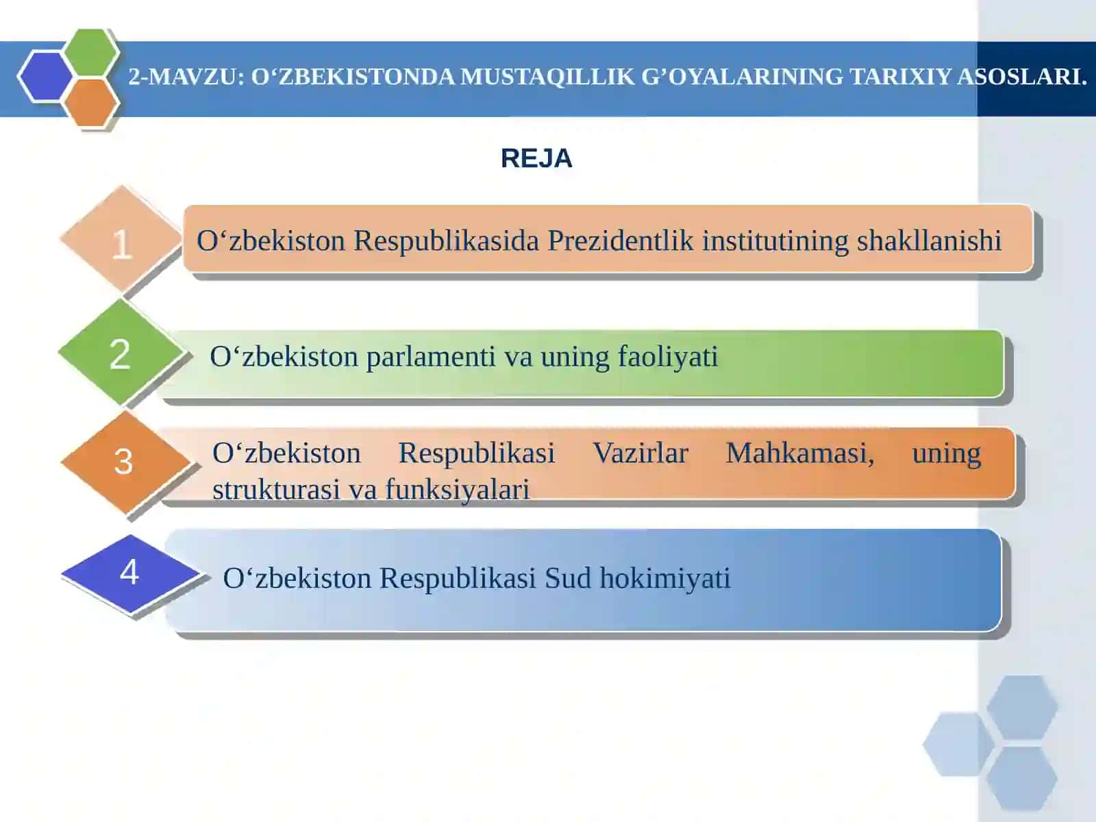 O‘ZBEKISTONDAMUSTAQILLIK G’OYALARINING TARIXIY ASOSLARI 2