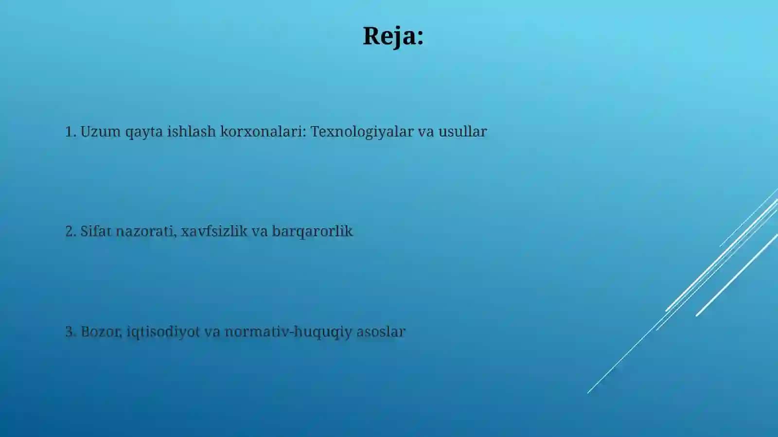 Uzumni qayta ishlash korxonalari va usullari 2