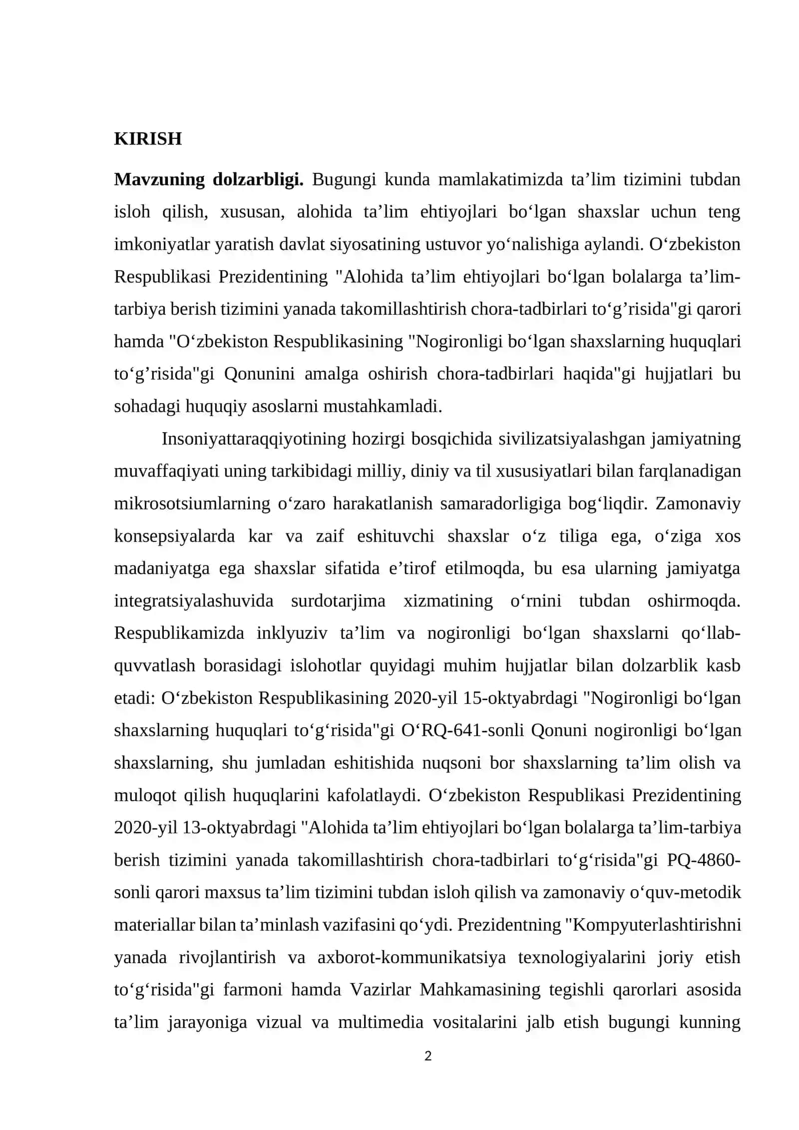 Surdotarjima ta’limida metodik ta’minotning nazariy tahlili 2