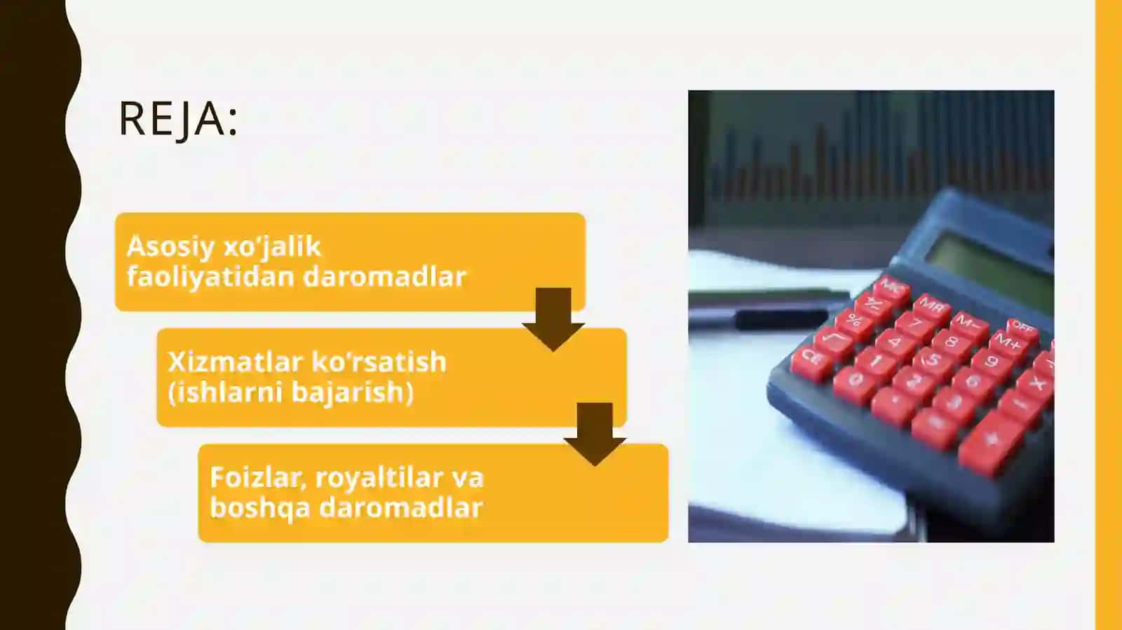 ASOSIY XO‘JALIK FAOLIYATIDAN DAROMADLAR 2