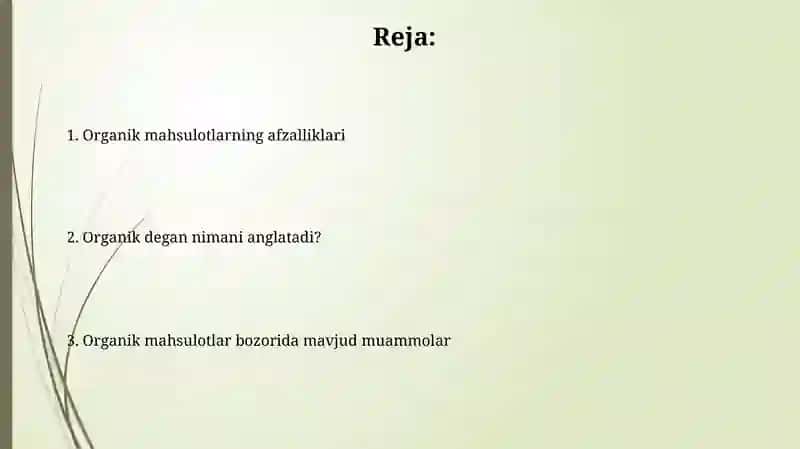 Organik O'gitlar 2
