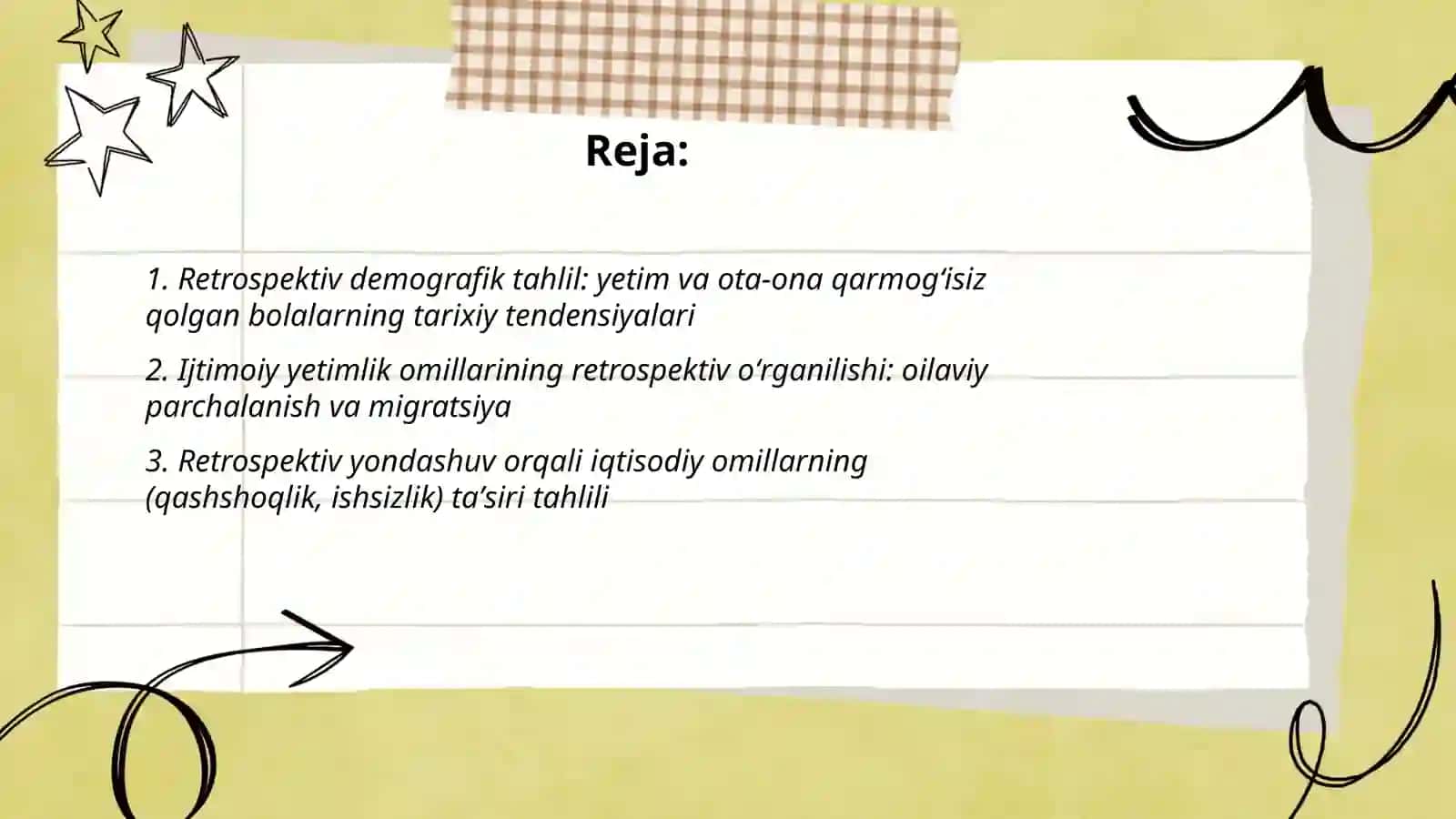 Retrospektiv Yondashuv 2