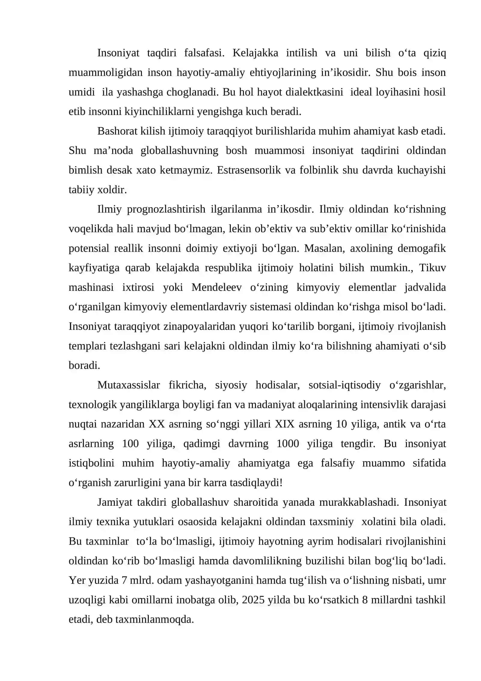 9-mavzu Global jarayonlar va barqaror taraqqiyot 2
