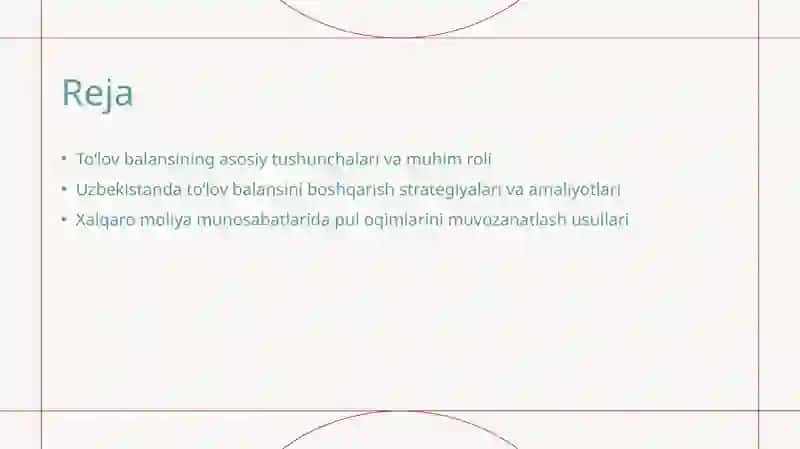 Xalqaro moliya munosabatlarida toʻlov balansini boshqarish 2