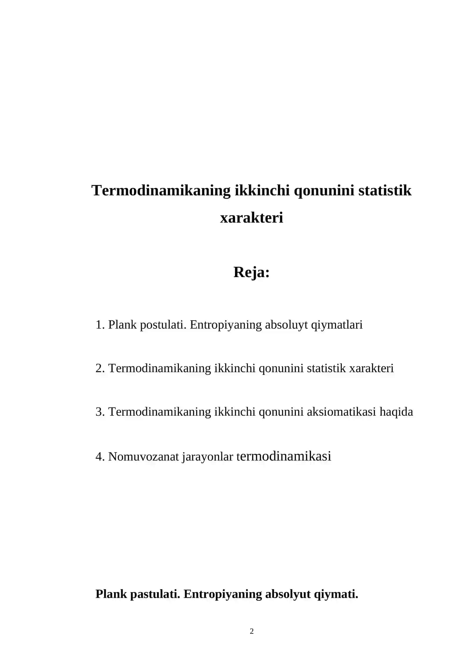 KIMYO TEXNOLOGIYA FAKULTETI 202-KIMYO GURUHI TALABASI KURS ISHI 2