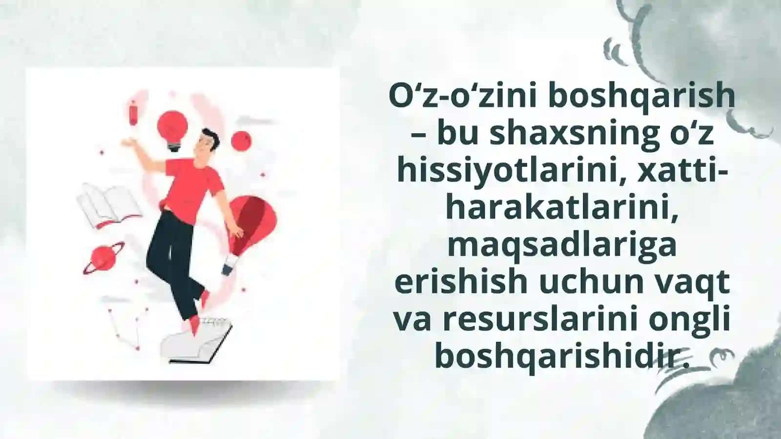 O'z-o'zini boshqarish va samaradorlik uchun javobgarlik 2