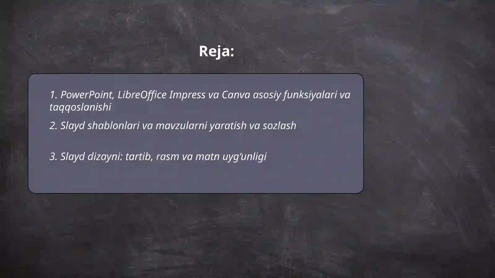 PowerPoint, LibreOffice Impress, Canva 2