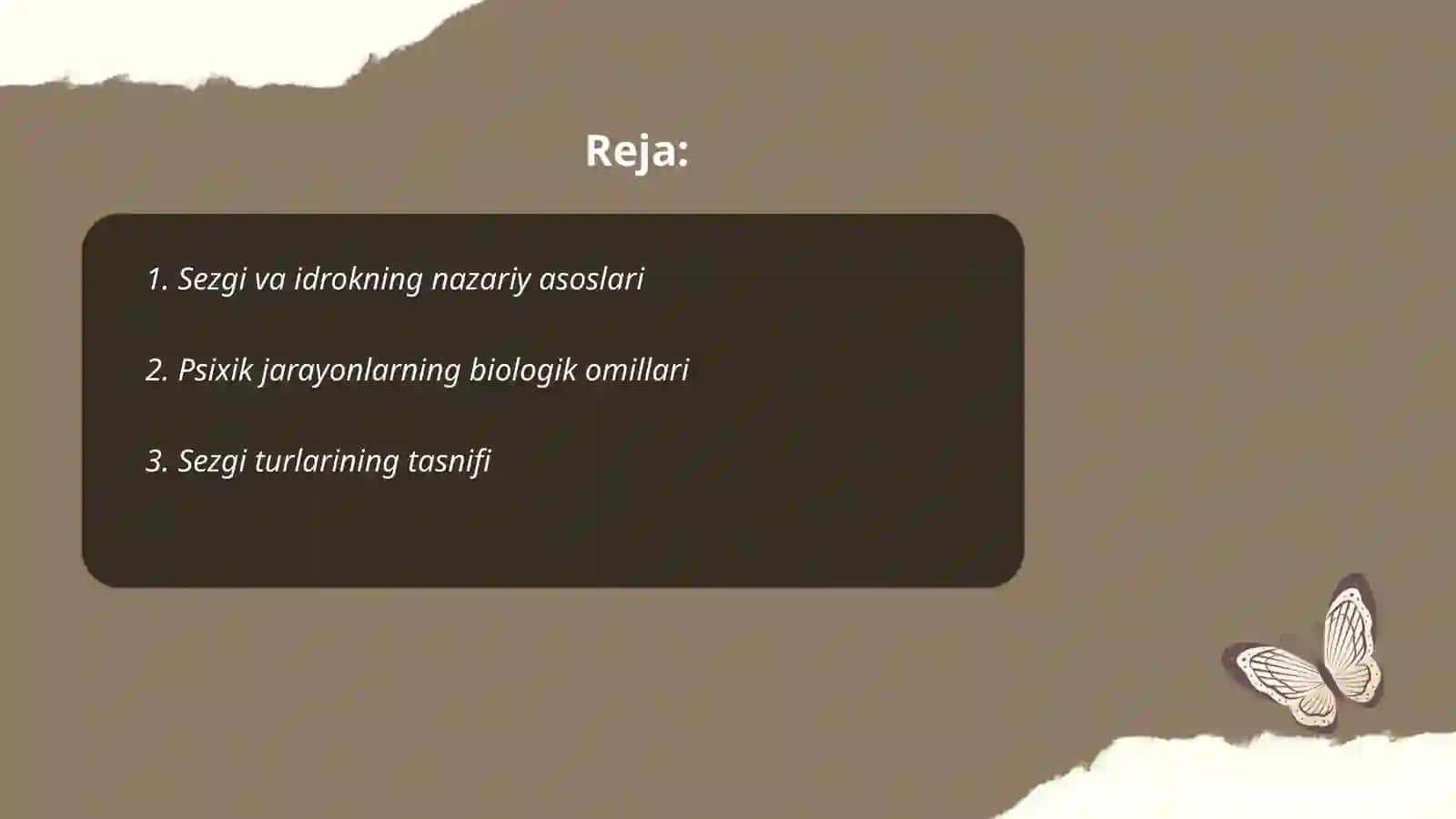 Sezgi va idrokning nazariy asoslari 2