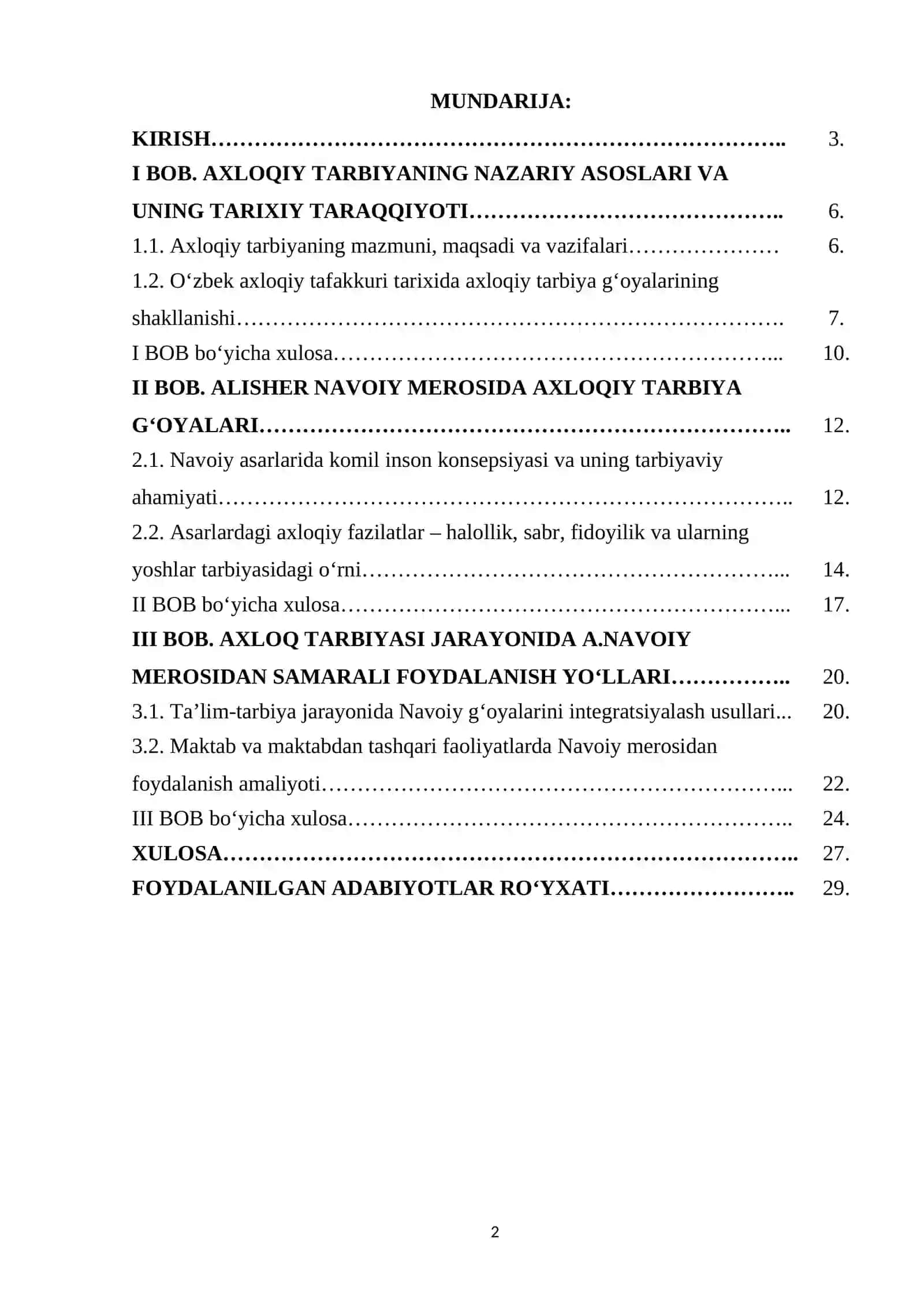 Axlok tarbiya jarayonida A.Navoiy merosidan foydalanish 2