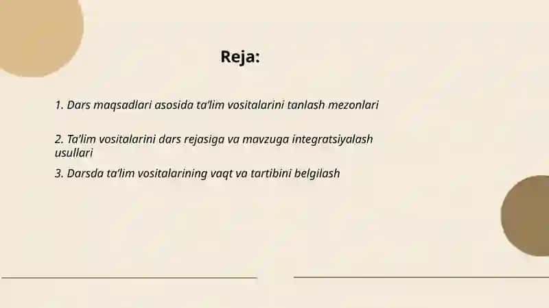 Taʼlim vositalarini dars davomida qoʻllash mexanizmi 2