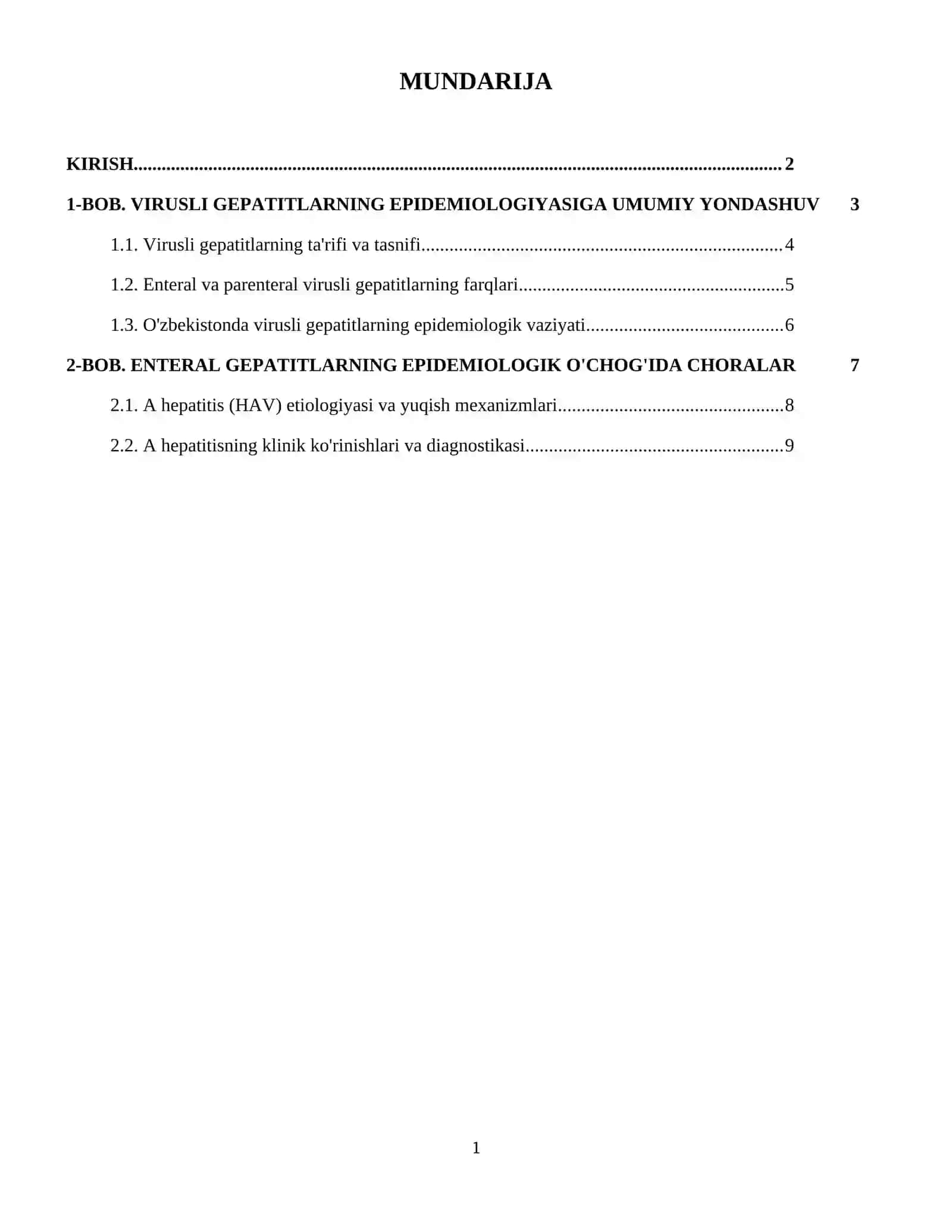 Enteral va Parenteral virusli gepatitlarning epidemik o'chog'ida epidemiyaga garshi chora tadbirlari 2