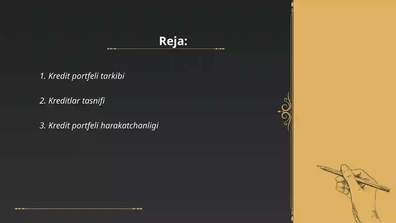 Kredit portfeli tarkibi 2