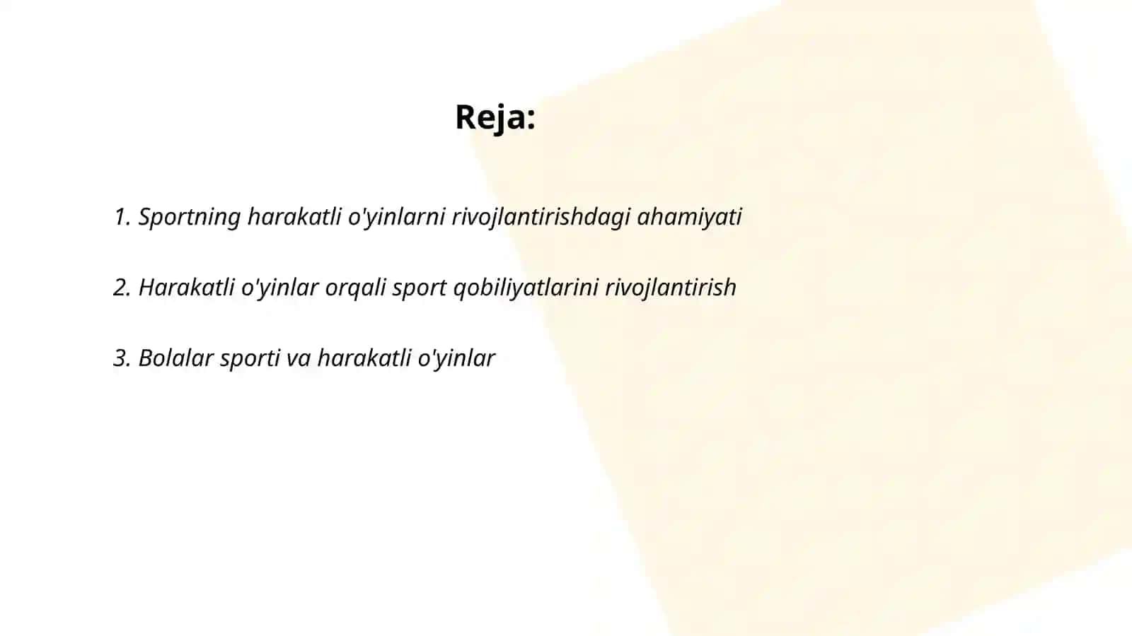 Sport va harakatli o'yinlarning bog'liqligi haqida 2