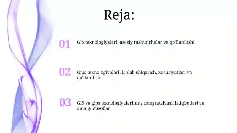 GIS va gips texnologiyalari 2