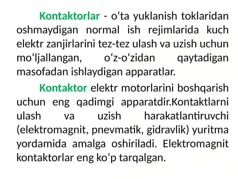Kontaktorlar 2