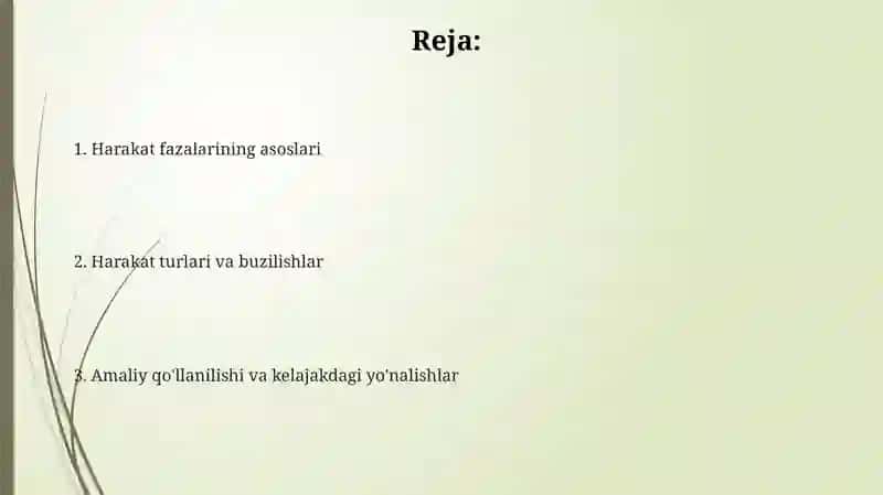 Harakat fazalari 2