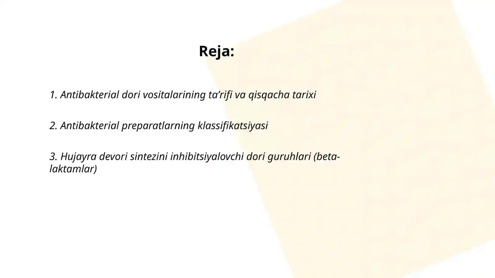 Antibakterial dori vositalari haqida tushuncha 2