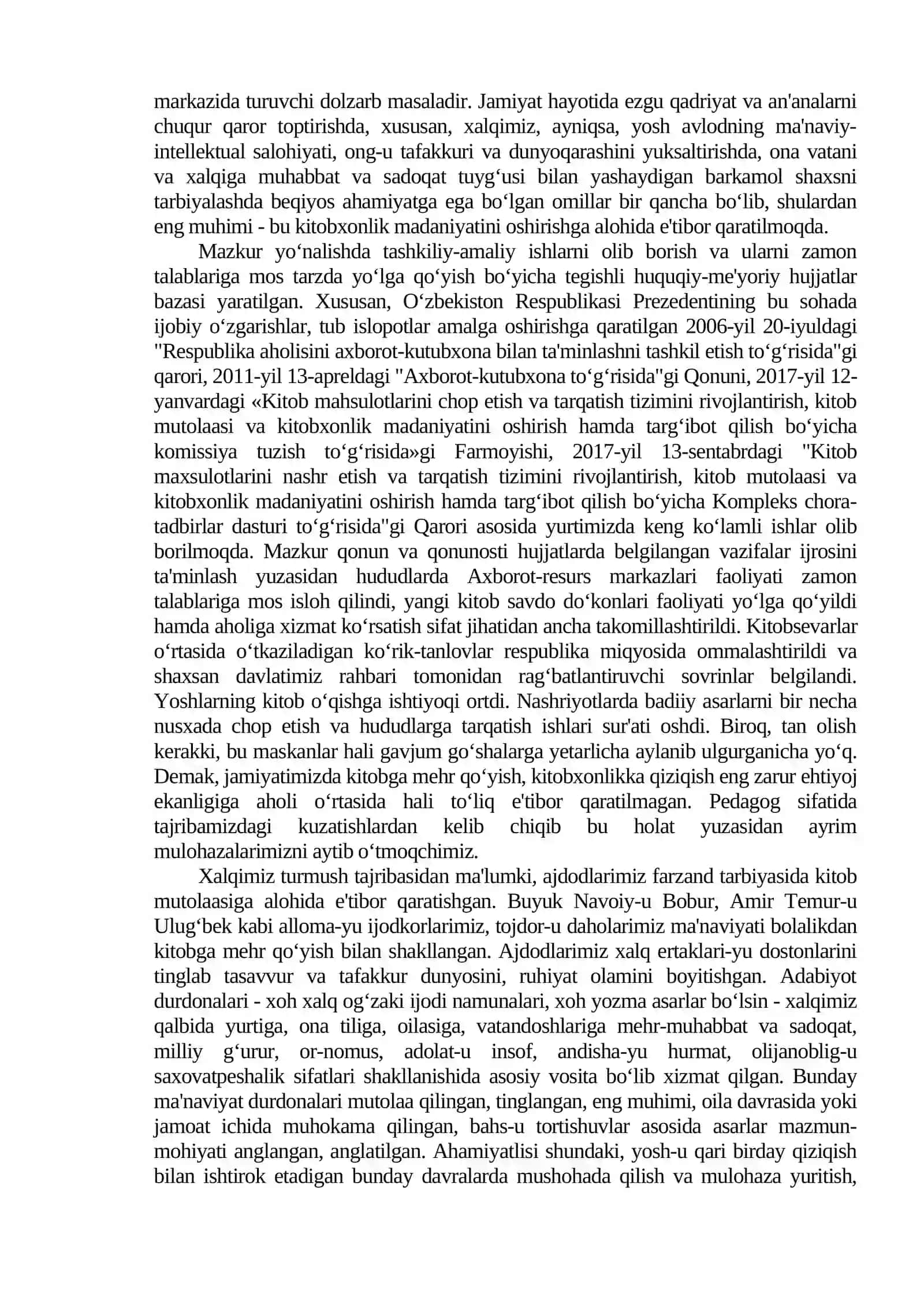 KITOBXONLIK FAOLIYATINI SHAKLLANTIRISH 2