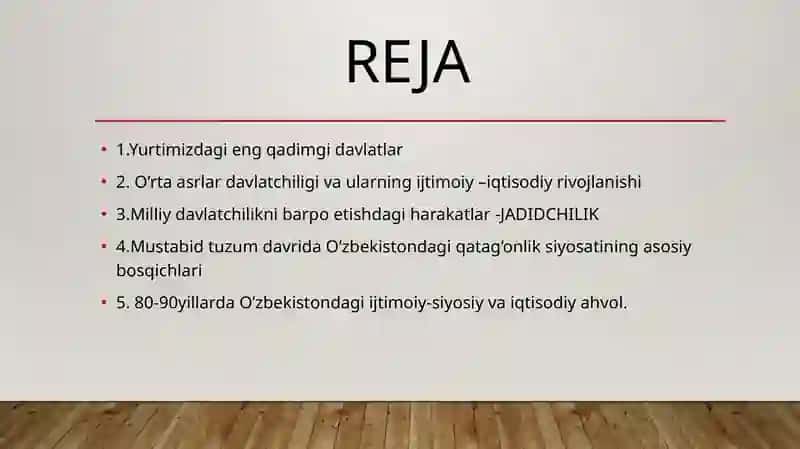 YURTIMIZDAGI ENG QADIMGI DAVLATLAR O’RTA ASRLAR DAVLATCHILIGI 2