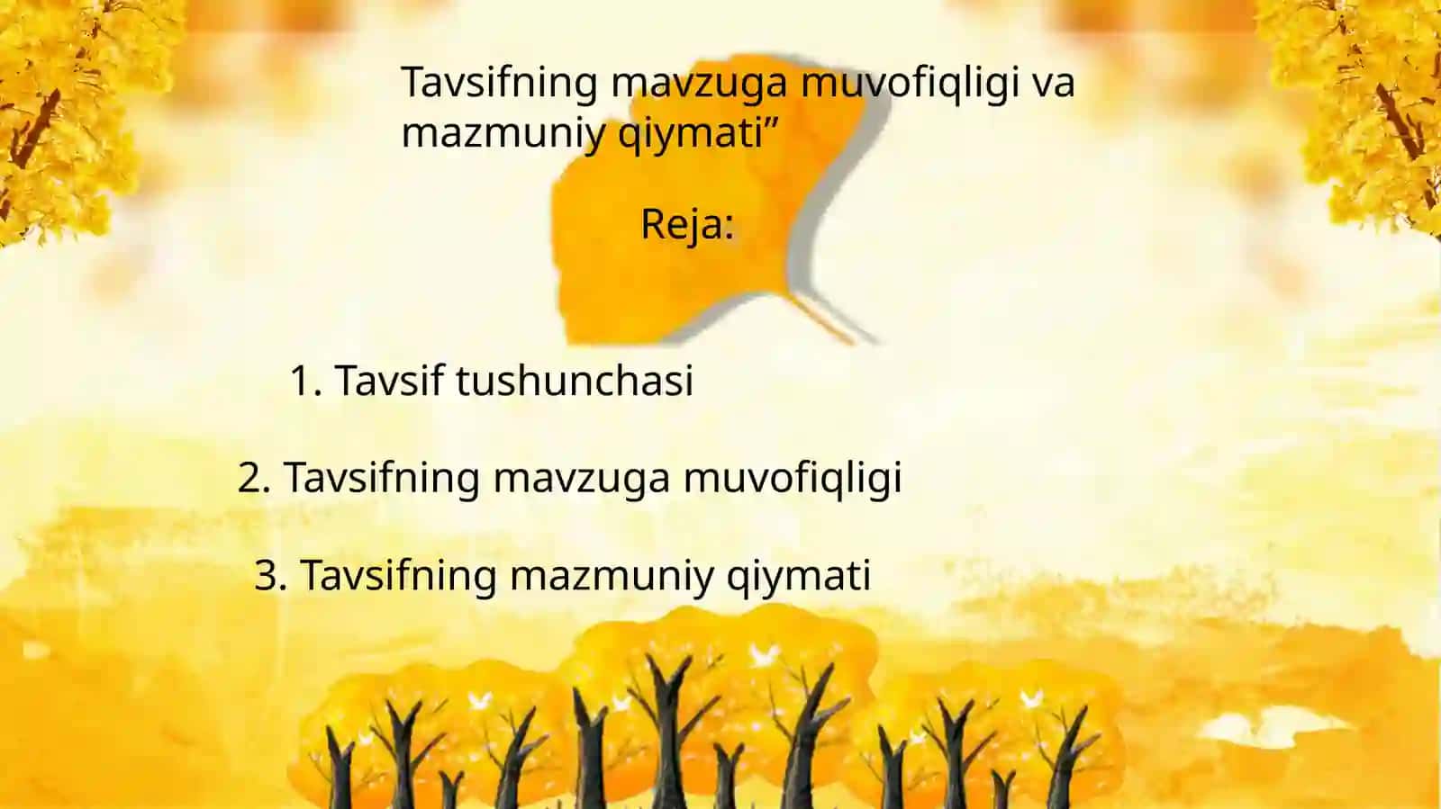 Yozma ishlarni tashkil etish metodikasi fanidan tayyorlagan taqdimoti 2
