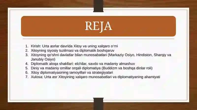 O’rta asrlarda Xitoyda xalqaro munosabatlar va diplomatiya 2