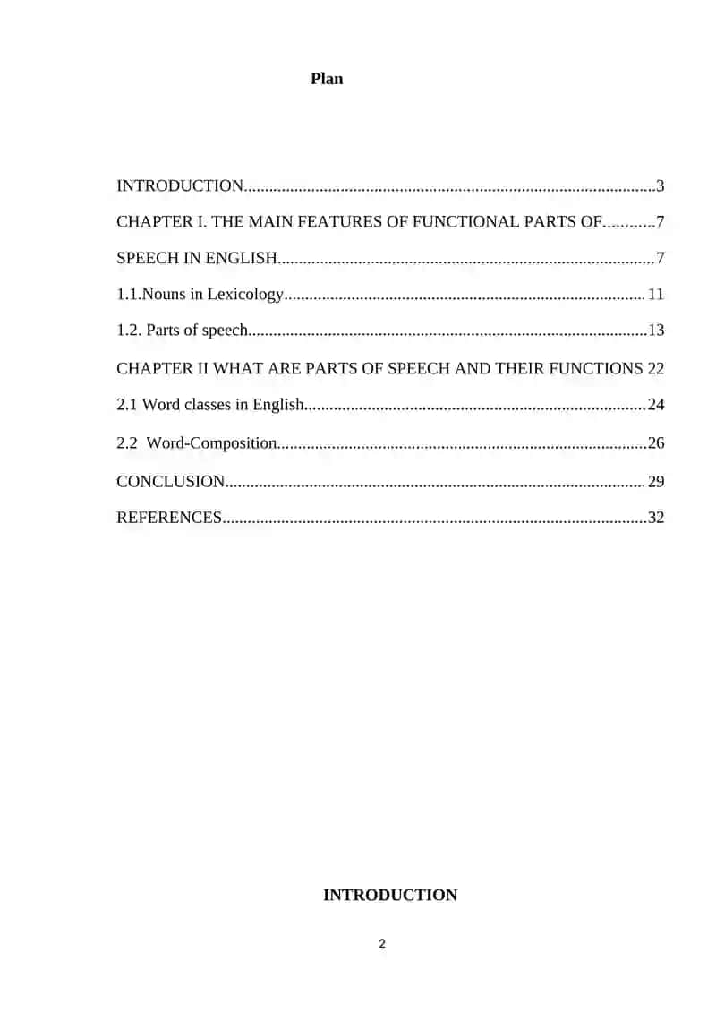 Theoretical aspects of the studied language 2
