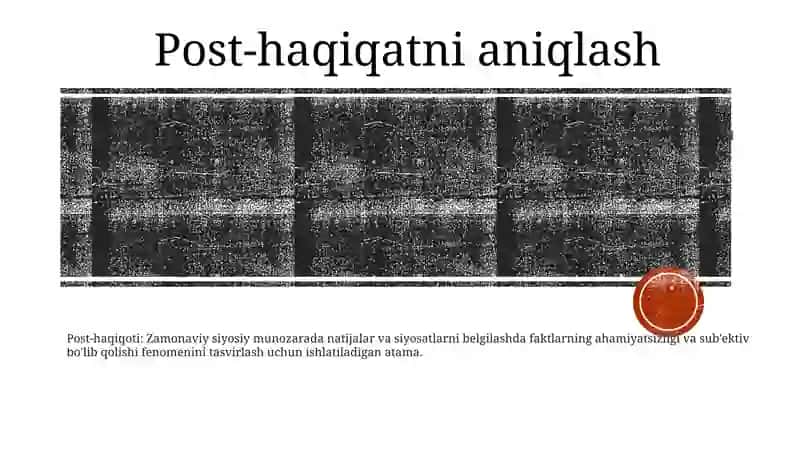 Media Savodhonlik Post-Haqiqoti 2