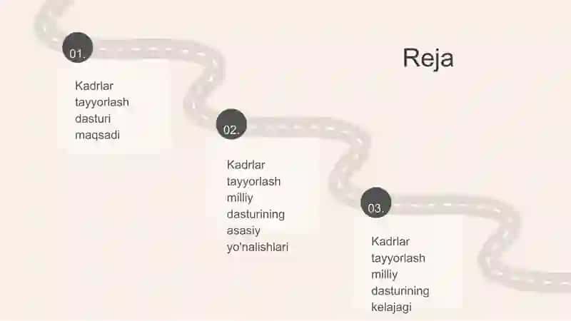 Kadrlar tayyorlash milliy dasturi 2