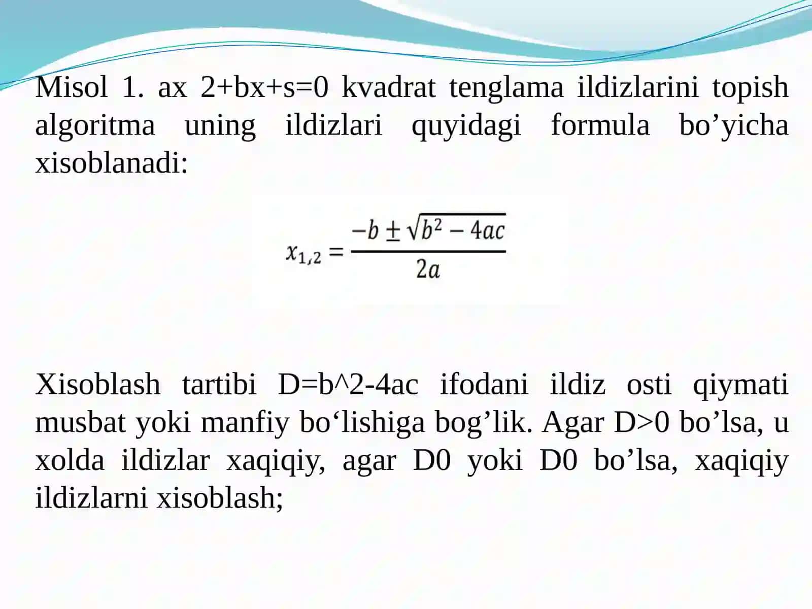 Tarmoqlanish strukturasi 2