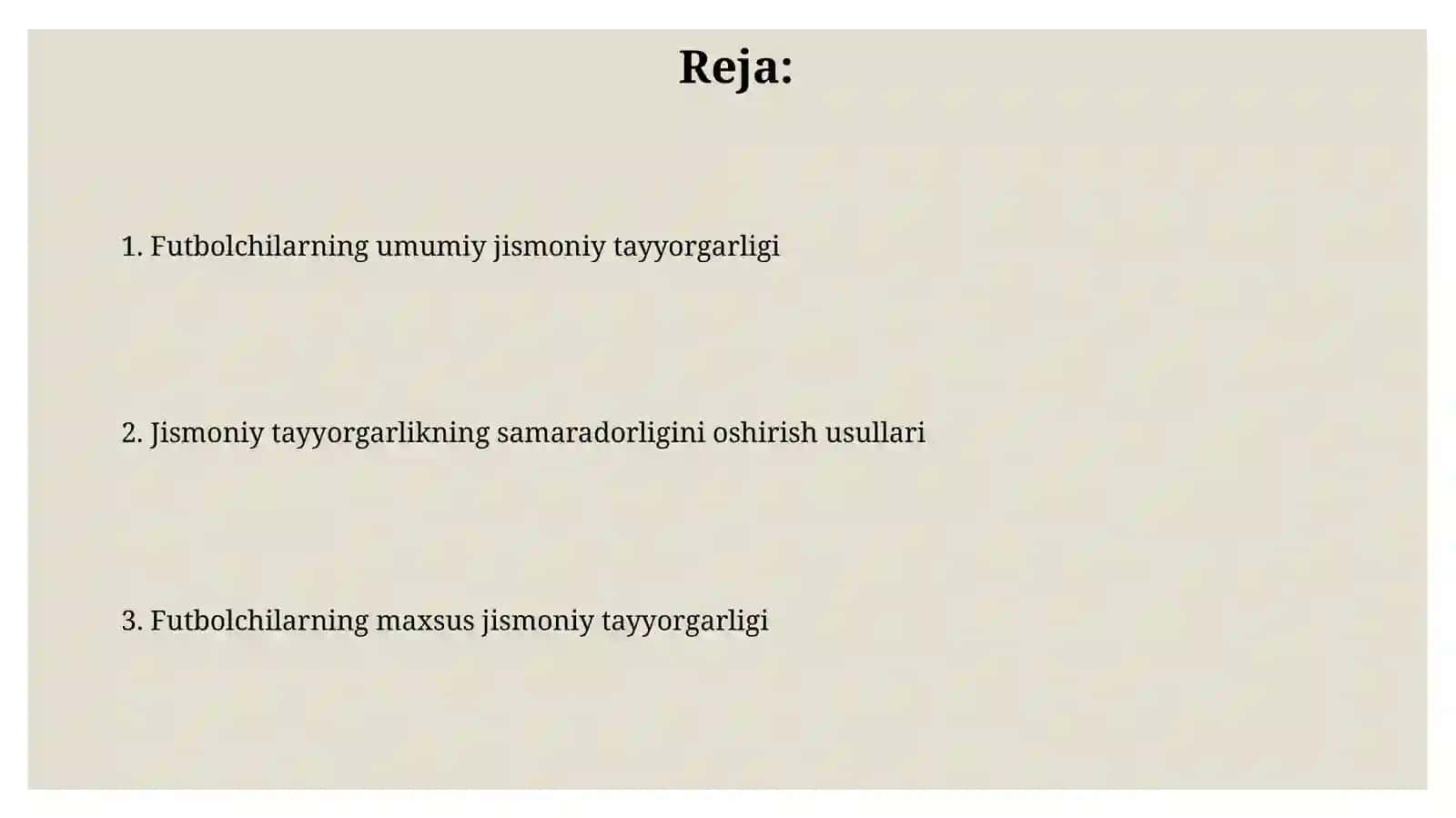 Futbolchilarning maxsus va umumiy jismoniy tayorgarligi 2