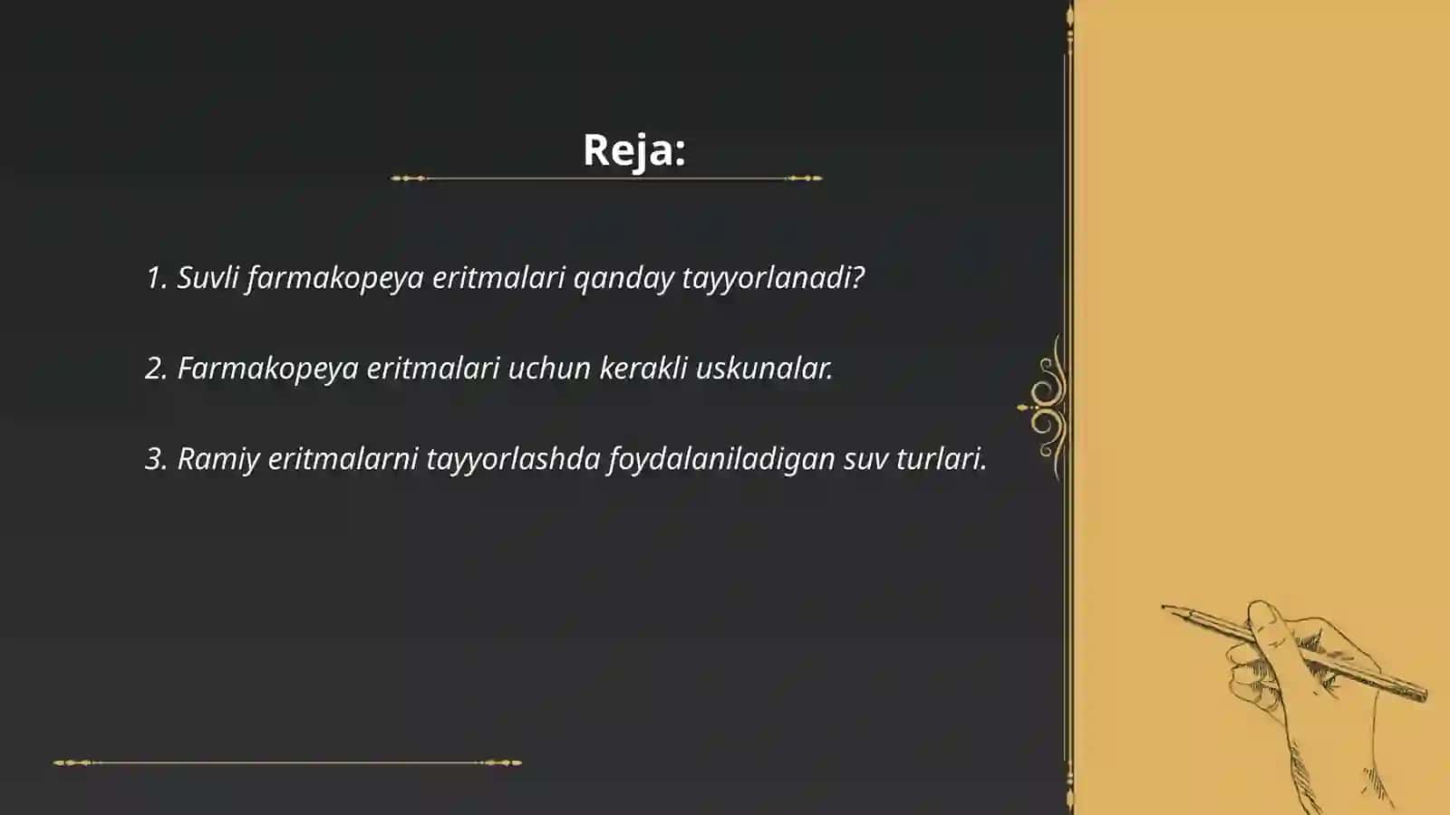Farmakopeya Suyuqliklari Tayyorlash 2