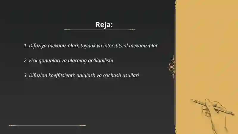 Qattiq jismlarda difuziya hodisalari 2