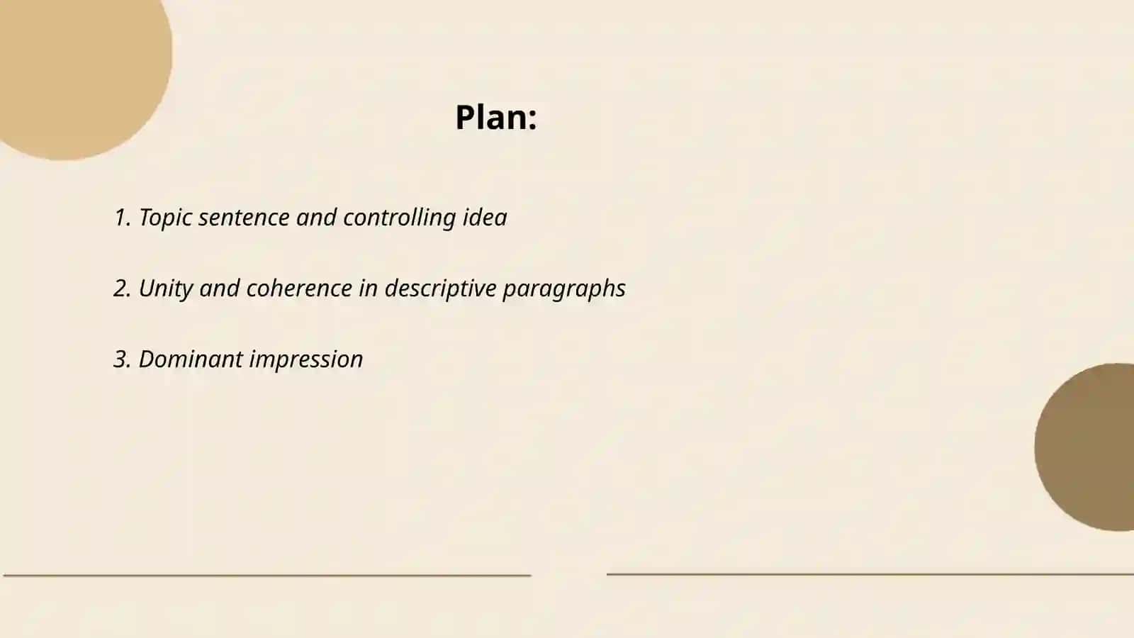 Descriptive paragraphs 2