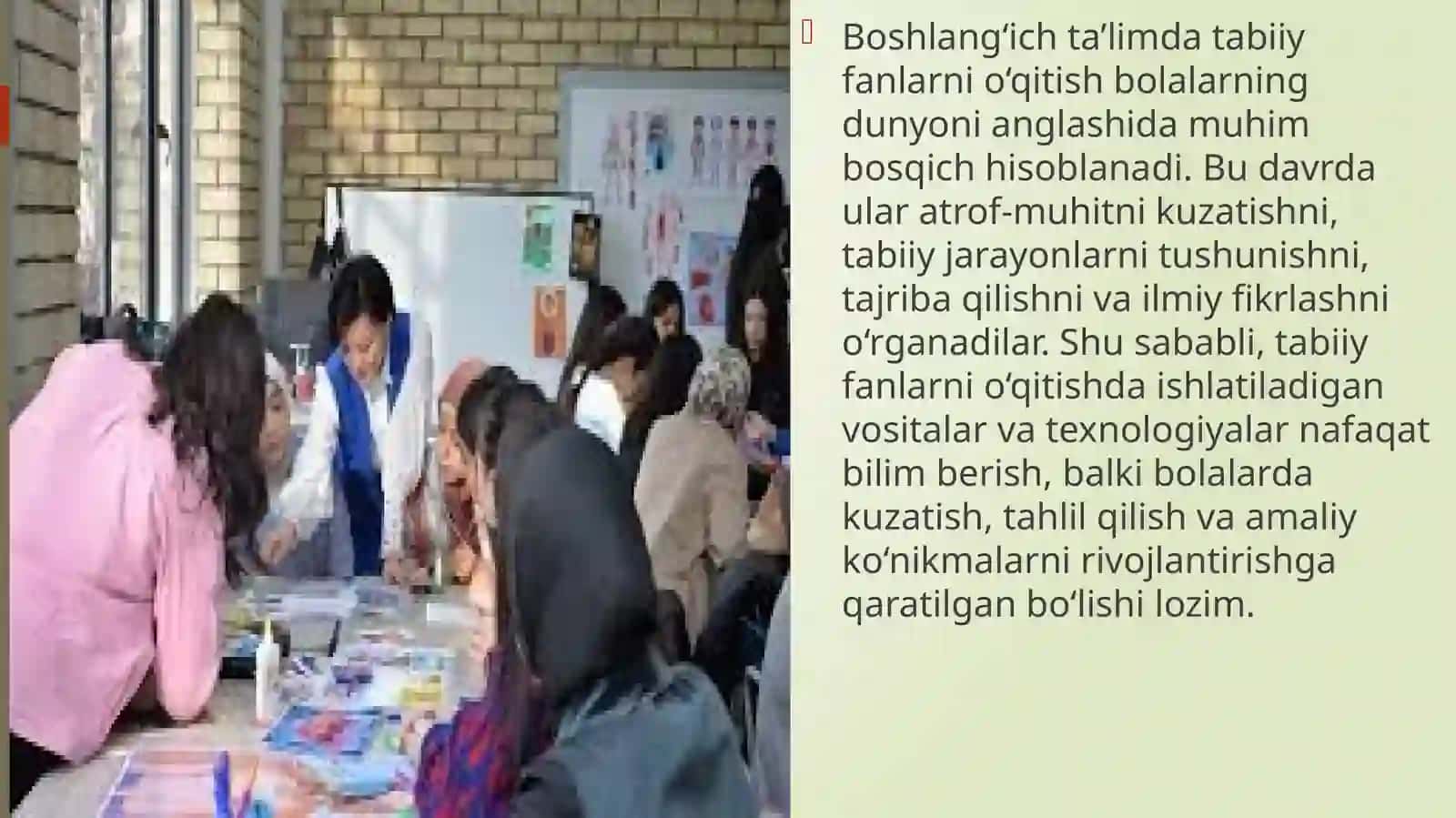 Boshlangʻich ta'lim tabiiy fanlarini oʻqitish vositalari va texnologoyalari 2