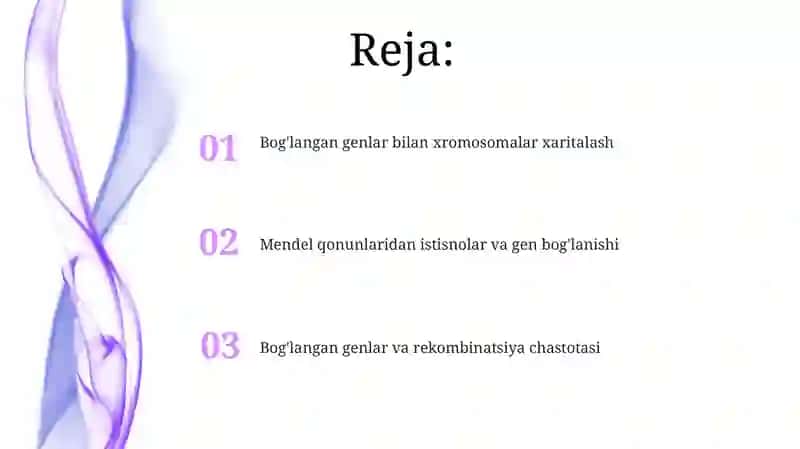 Belgilarning birikkan xolda irsiylanishi koʻp tomonlama alelizim 2