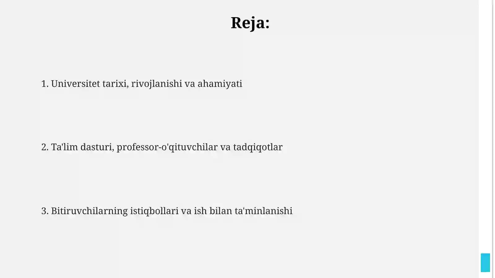 Men tanlagan universitet-Urdu 2