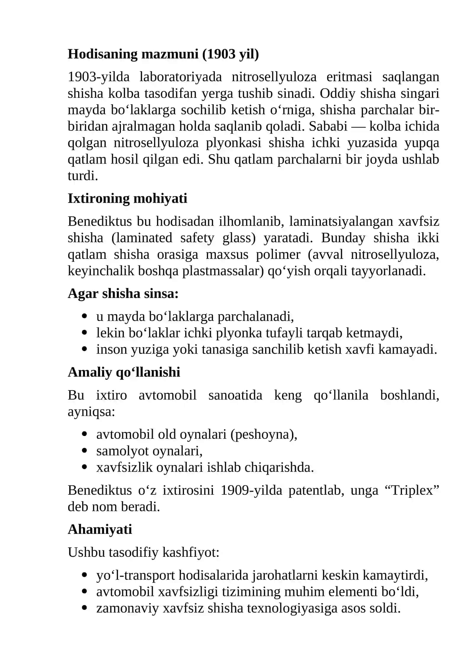 Kimyo tarixidan qiziqarli faktlar. 2