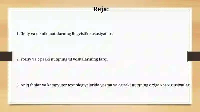 Aniq fanlar va kompyuter texnologiyalari sohalarida yozma va og'zaki nutqning o'ziga xosligi 2